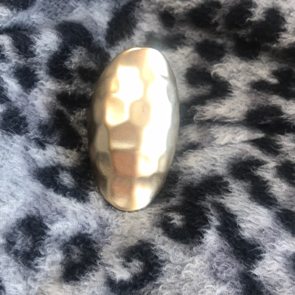 Gold tone stretchy ring - Picture 4 of 5